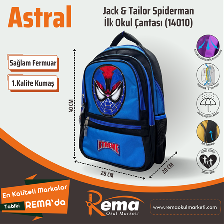 Astral Jack & Tailor Spiderman İlk Okul Çantası